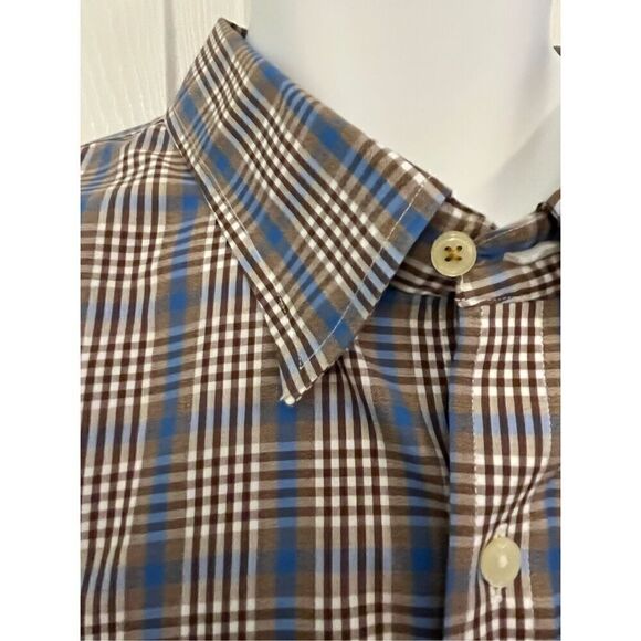 Enro Blue and Brown Casual Button Down. Size XXXL - Picture 1 of 6